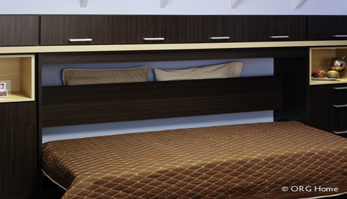Wall Bed Custom Cabinet and Drawers Organization System